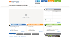 Desktop Screenshot of first-job.in