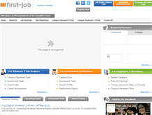 Tablet Screenshot of first-job.in